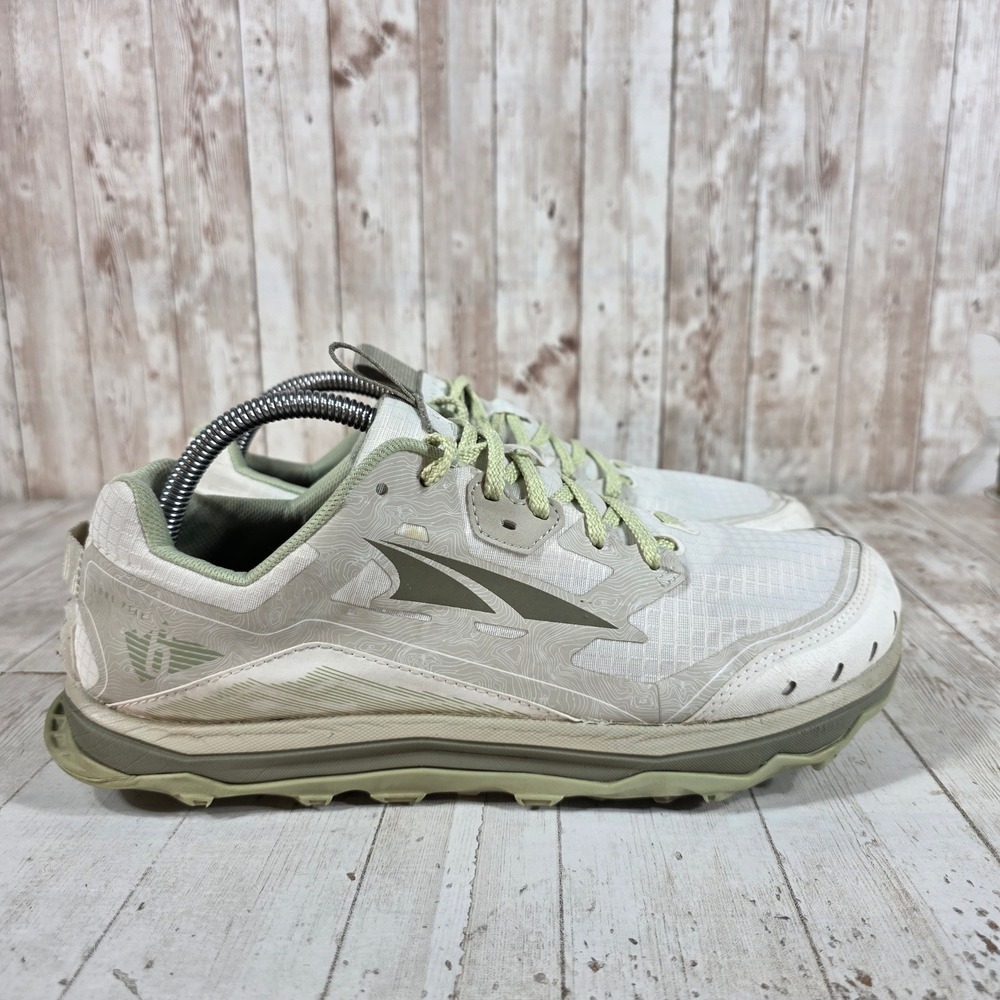 Altra Lone Peak 5 Womens 10.5 Trail Running Shoes Khaki Sage Green AL0A548E130